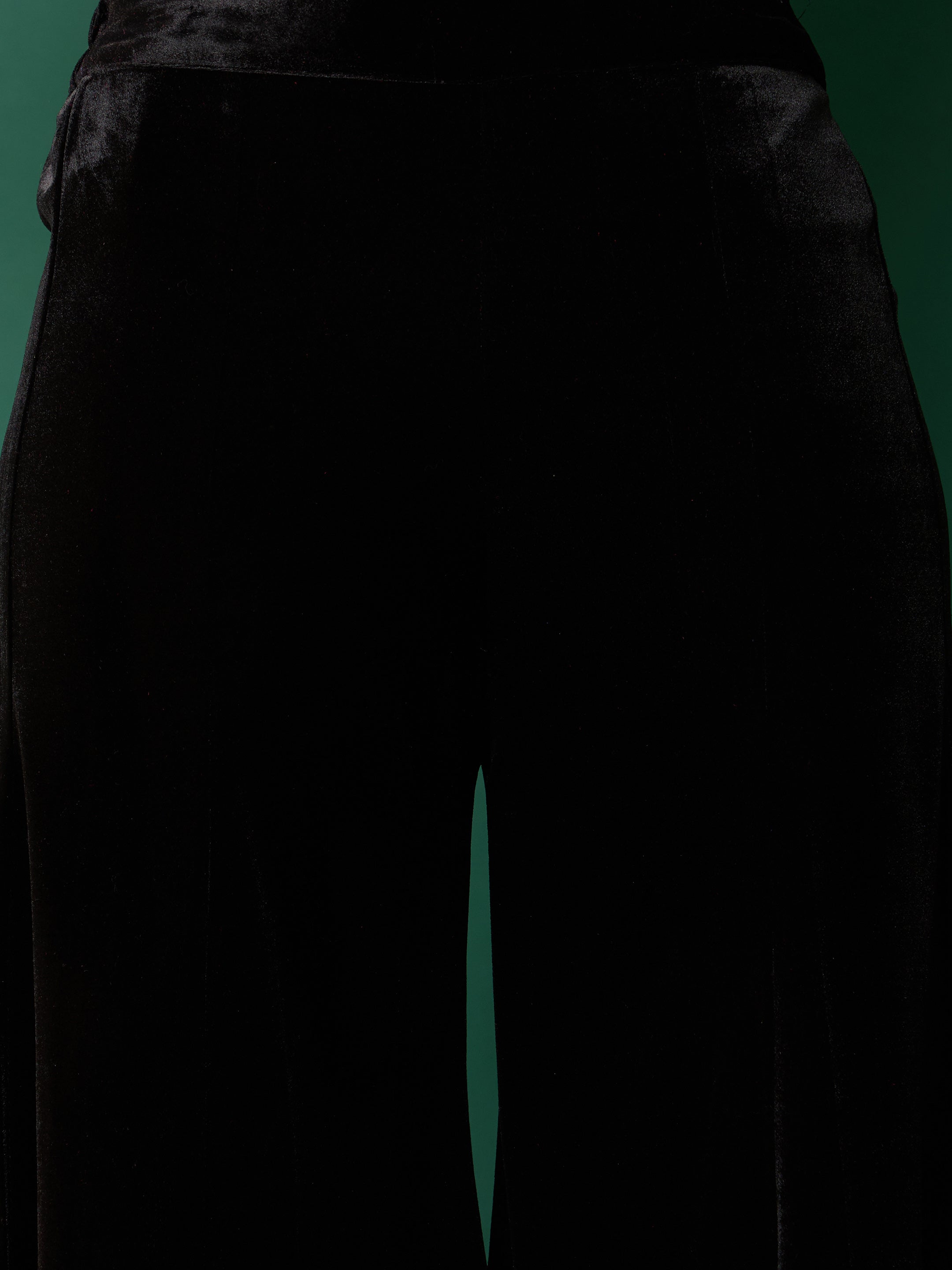 Lyush Girl Black Velvet Kali Palazzos - Distacart