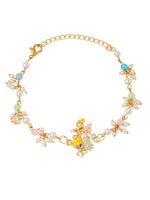 Thumbnail for NVR Set of 2 Multicolor Gold Toned Radha Krishna Beaded Bhaiya Bhabhi Rakhi Combo