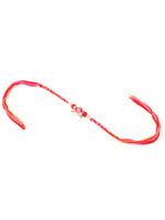 Thumbnail for NVR Set of 2 Multicolor Artificial Stones & Beads Bhaiya Bhabhi Rakhi with Roli Chawal Chandan & Mishri