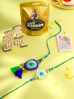 Thumbnail for NVR Set of 2 Multicolor Artificial Beads Bhaiya Bhabhi Rakhi Combo