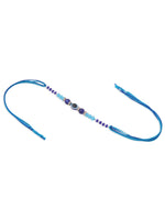 Thumbnail for NVR Set of 2 Blue Evil Eye Artificial Stones & Beads Bhaiya Bhabhi Rakhi with Roli Chawal Chandan & Mishri