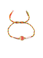 Thumbnail for NVR Men Set of 2 Religious Designer Multicolor Artificial Stones Thread Rakhi with Roli Chawal Chandan & Mishri
