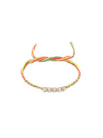 Thumbnail for NVR Men Set of 2 Religious Designer Multicolor Artificial Stones Thread Rakhi with Roli Chawal Chandan & Mishri