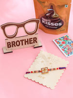 Thumbnail for NVR Men Multicolor Artificial Stones Thread Rakhi, Combo for Rakshabandhan - Distacart