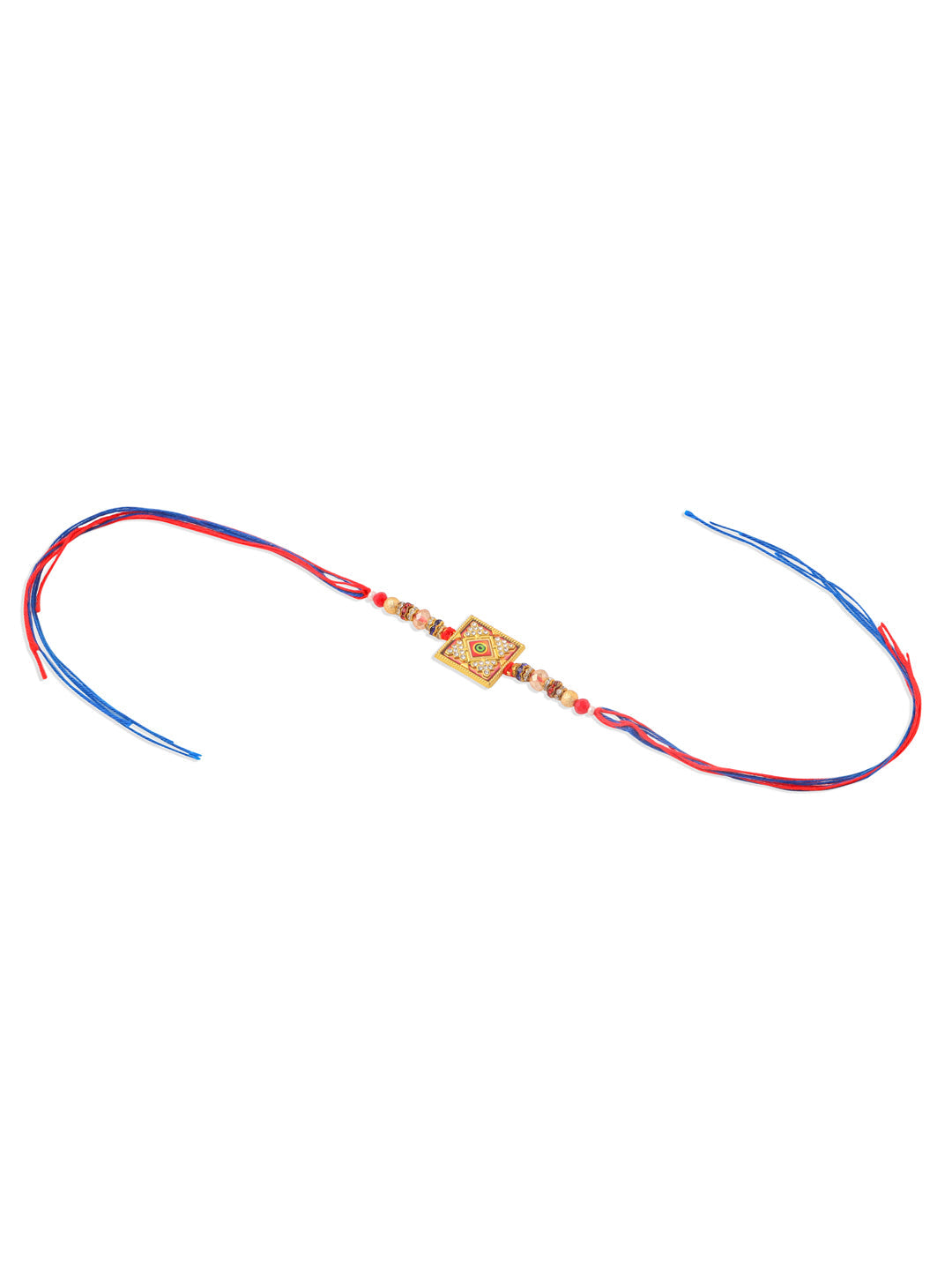 NVR Men Multicolor Artificial Stones Thread Rakhi, Combo for Rakshabandhan - Distacart