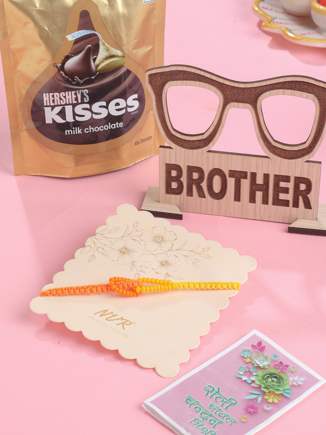 NVR Men's Multicolor Pearls Thread Rakhi, Combo for Rakshabandhan - Distacart