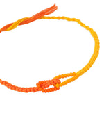 Thumbnail for NVR Men's Multicolor Pearls Thread Rakhi with Roli Chawal Chandan & Mishri