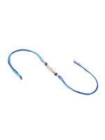 Thumbnail for NVR Set of 2 Blue Evil Eye Artificial Stones & Beads Bhaiya Bhabhi Rakhi Combo