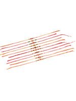 Thumbnail for NVR Men Set of 10 Floral Design Red Artificial Stones and Beads Thread Rakhi Combo