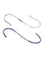 Thumbnail for NVR Men Set of 2 Blue Evil Eye Artificial Beads Thread Rakhi Combo