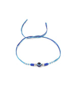 Thumbnail for NVR Men Set of 2 Blue Evil Eye Artificial Beads Thread Rakhi Combo