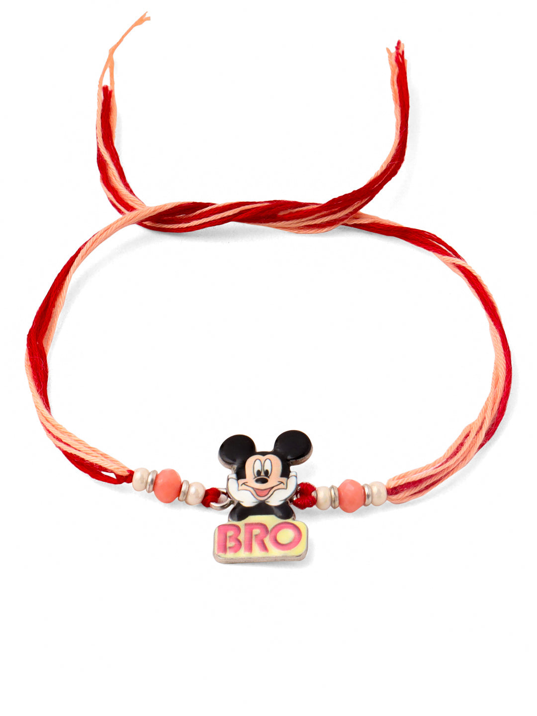NVR Kids Micky Mouse Character Artificial Beads Thread Rakhi Combo - Distacart
