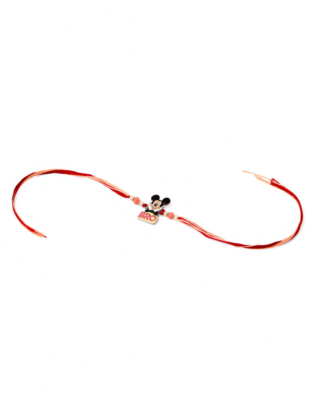 NVR Kids Micky Mouse Character Artificial Beads Thread Rakhi Combo