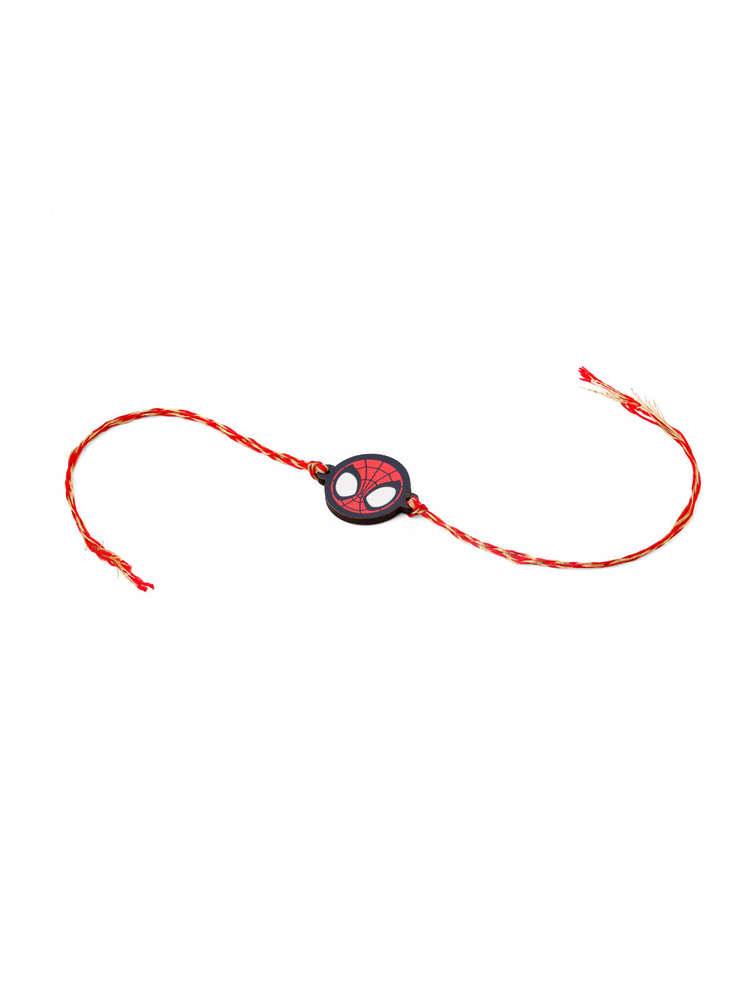 NVR Kids Superhero Red Thread Rakhi with Roli Chawal Chandan & Mishri