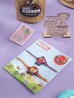 Thumbnail for NVR Kids Set of 2 Cute Cartoon Superhero Thread Rakhi, Combo for Rakshabandhan