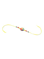 Thumbnail for NVR Kids Multicolor Artificial Beads Rakhi with Roli Chawal Chandan & Mishri