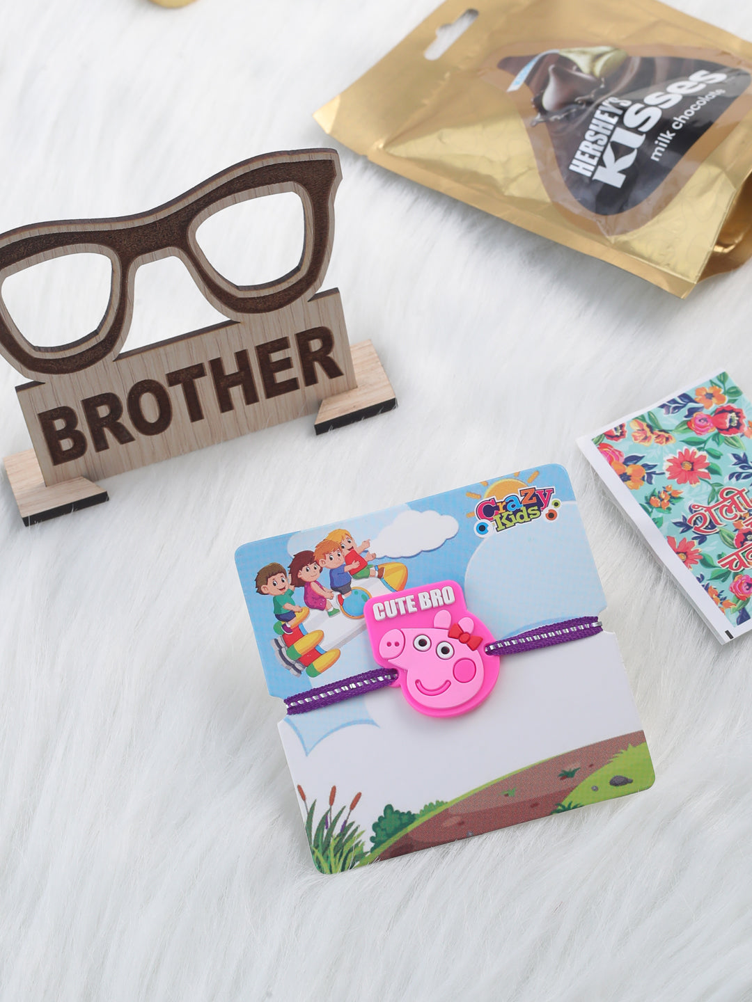 NVR Stylish Pink Cartoon Character Kids Rakhi, Combo for Rakshabandhan - Distacart