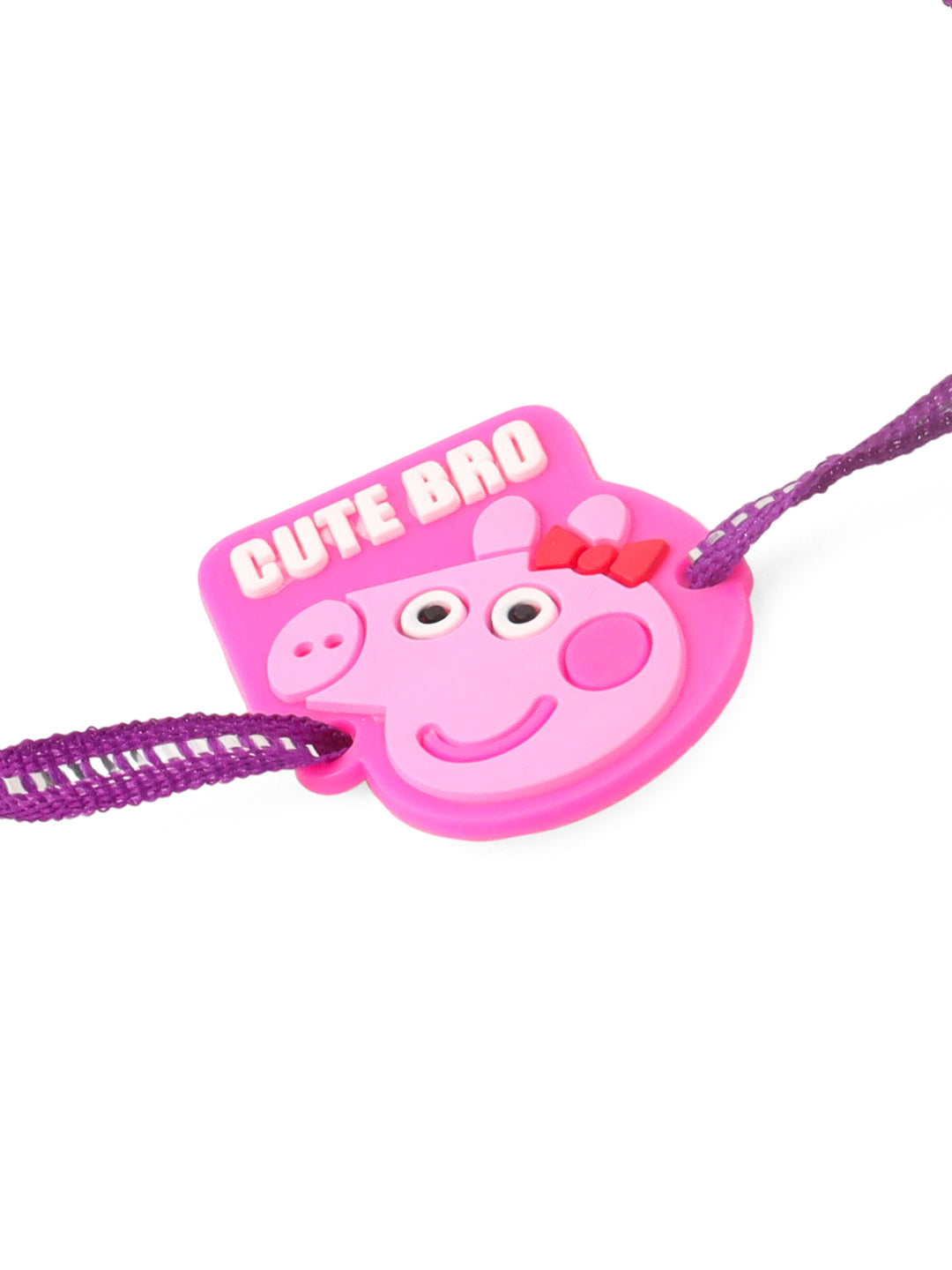 NVR Stylish Pink Cartoon Character Kids Rakhi, Combo for Rakshabandhan