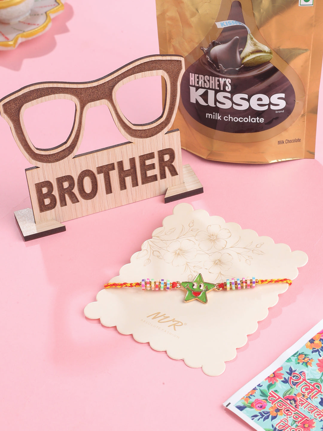 NVR Kids Star Shape Multicolor Thread Rakhi, Combo for Rakshabandhan - Distacart