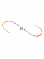 Thumbnail for NVR Kids Cartoon Character Artificial Beads Rakhi with Roli Chawal Chandan & Mishri