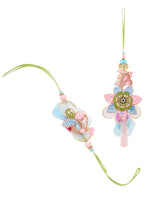 Thumbnail for NVR Set of 2 Handmade Multicolor Artificial Stones & Beads Bhaiya Bhabhi Rakhi Combo