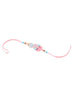 Thumbnail for NVR Set of 2 Multicolor Handcrafted Artificial Stones & Pearls Bhaiya Bhabhi Rakhi Combo