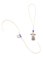 Thumbnail for NVR Set of 2 Silver Toned Pearls & Beads Bhaiya Bhabhi Rakhi Combo
