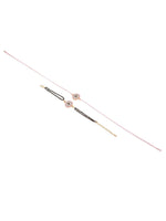 Thumbnail for NVR Set of 2 Pink Round Shape Artificial Stones Bhaiya Bhabhi Rakhi Combo