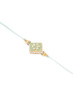Thumbnail for NVR Set of 2 Handmade Sea Green Kundan Studded Bhaiya Bhabhi Rakhi Combo