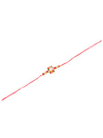 Thumbnail for NVR Men Multicolor Beads & Pearls Floral Design Thread Rakhi, Combo for Rakshabandhan - Distacart