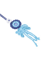 Thumbnail for NVR Set of 2 Blue Evil Eye Floral Bhaiya Bhabhi Rakhi With Roli Chawal Chandan & Mishri