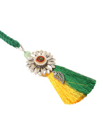 Thumbnail for NVR Set of 2 Green Pearls Bhaiya Bhabhi Thread Rakhi, Combo for Rakshabandhan