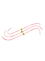 Thumbnail for NVR Men Set of 3 Gold Toned Designer Ganesh Ji Thread Rakhi, Combo for Rakshabandhan