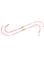Thumbnail for NVR Men Set of 2 Gold Toned Pearls Swastik Desgin Thread Rakhi, Combo for Rakshabandhan