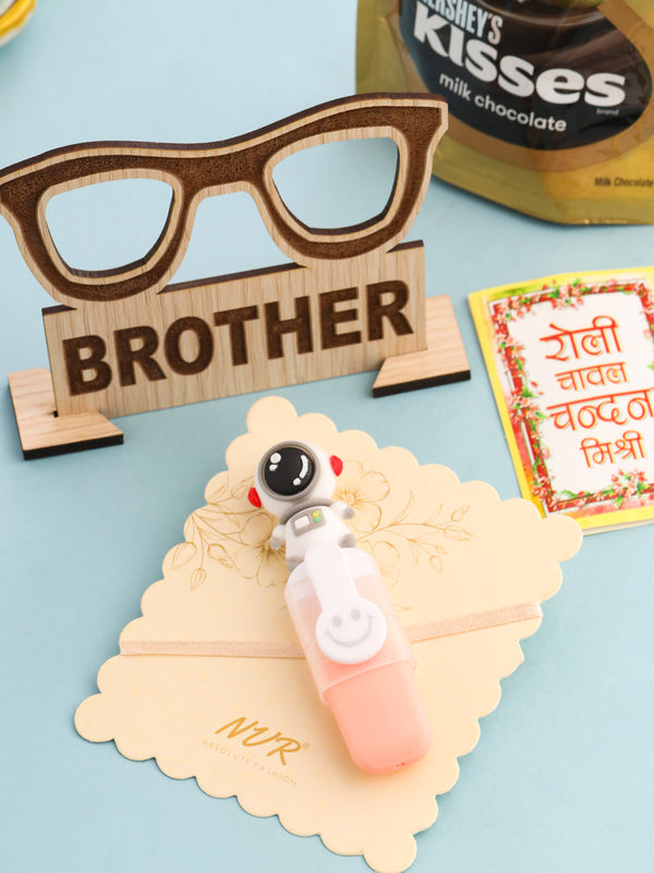 NVR Kids Cartoon Designer Peach Thread Rakhi, Combo for Rakshabandhan