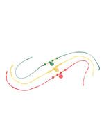 Thumbnail for NVR Men Set of 3 Multicolor Artificial Beads Thread Rakhi with Roli Chawal Chandan & Mishri