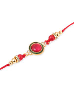 Thumbnail for NVR Men Set of 3 Multicolor Artificial Beads & Pearls Thread Rakhi Combo