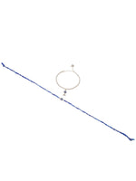 Thumbnail for NVR Set of 2 Blue Evil Eye Bhaiya Bhabhi Rakhi with Roli Chawal Chandan & Mishri