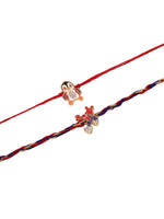 Thumbnail for NVR Kids Set of 2 Cartoon Character Blue & Red Thread Rakhi, Combo for Rakshabandhan