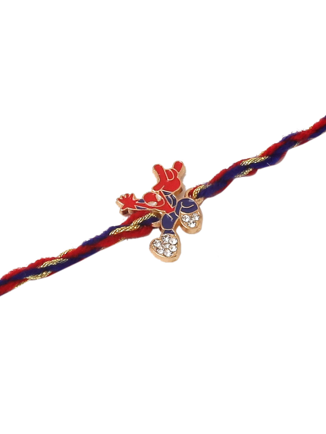 NVR Kids Set of 2 Cartoon Character Blue & Red Thread Rakhi, Combo for Rakshabandhan