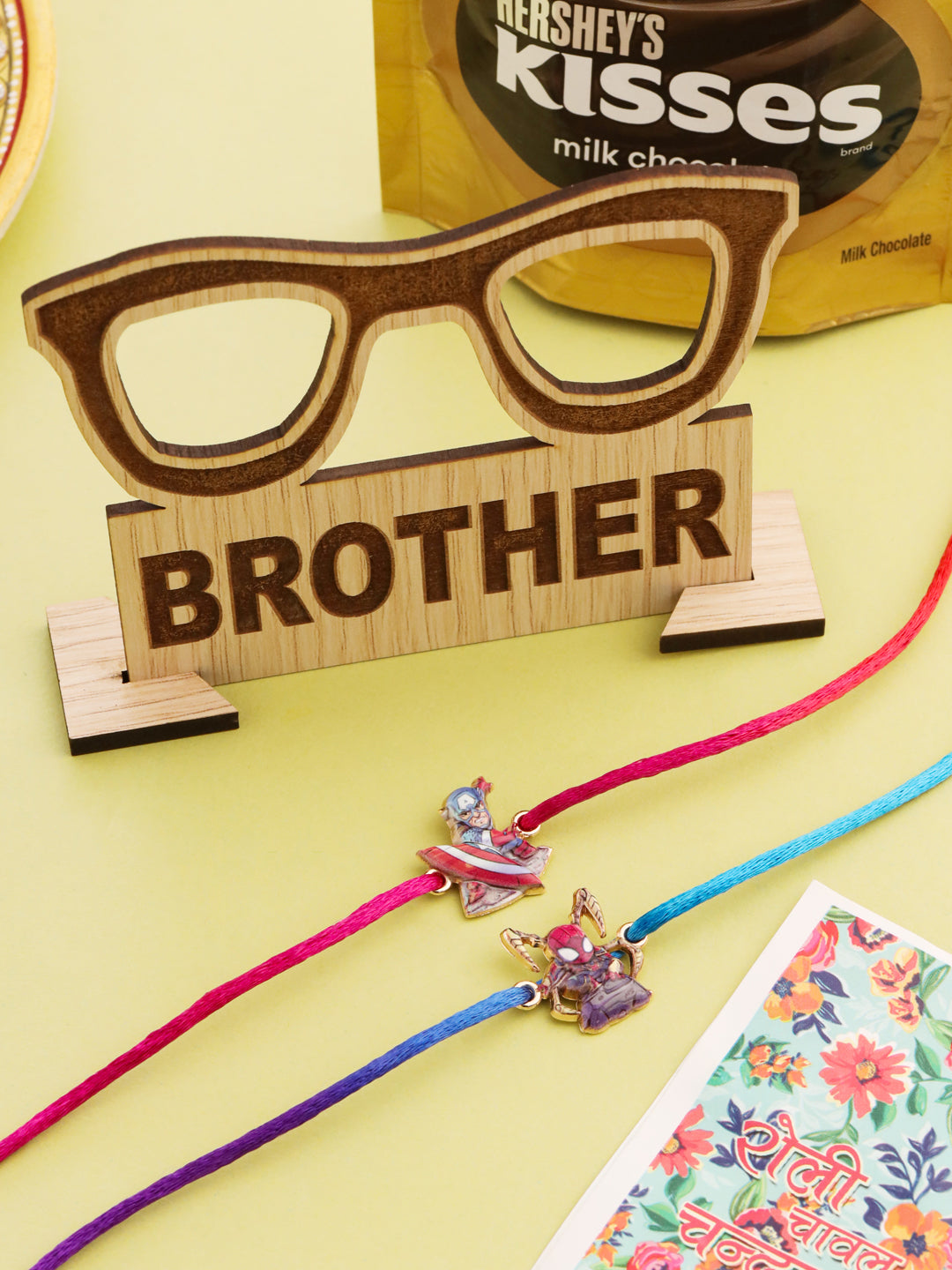 NVR Kids Set of 2 Cartoon Character Purple & Red Thread Rakhi, Combo for Rakshabandhan - Distacart