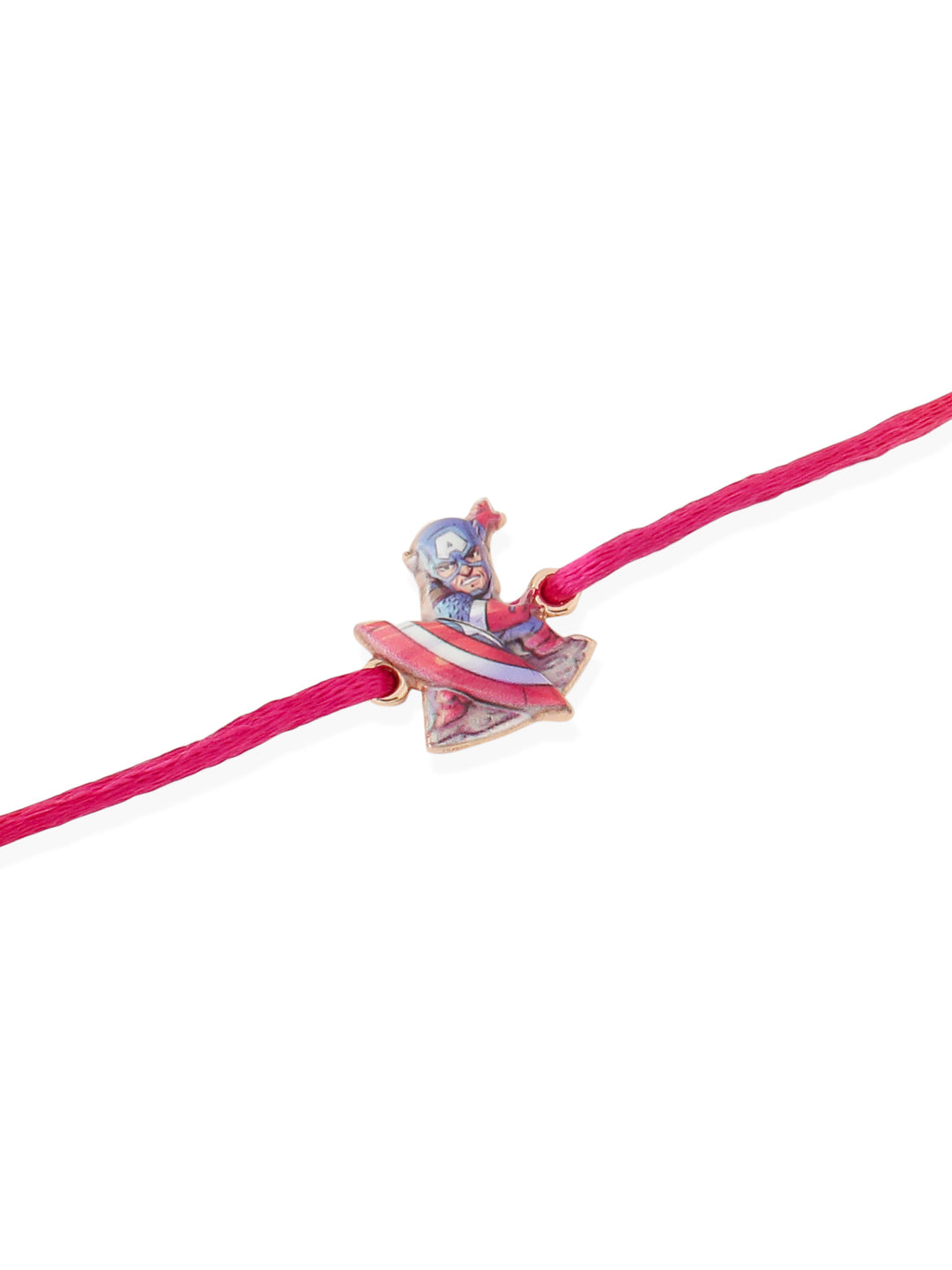 NVR Kids Set of 2 Cartoon Character Purple & Red Thread Rakhi, Combo for Rakshabandhan