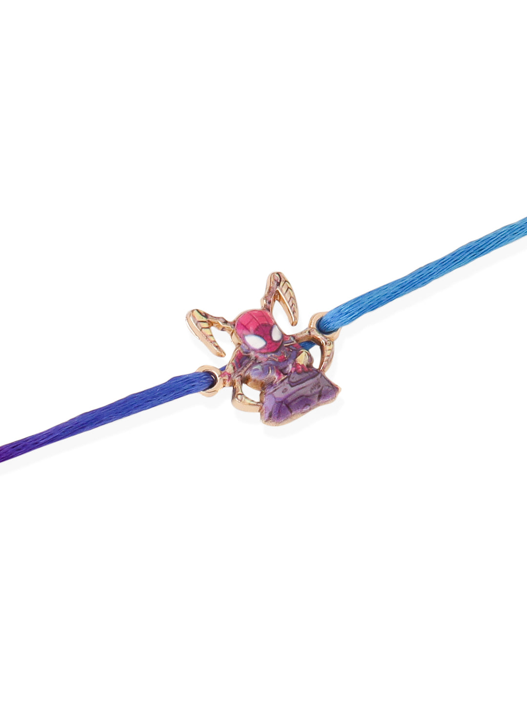 NVR Kids Set of 2 Cartoon Character Purple & Red Thread Rakhi, Combo for Rakshabandhan