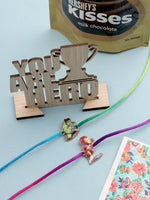 Thumbnail for NVR Kids Set of 2 Cartoon Design Multicolor Thread Rakhi, Combo for Rakshabandhan - Distacart