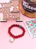 Thumbnail for NVR Kids Cartoon Design Maroon Artificial Beads Thread Rakhi, Combo for Rakshabandhan