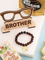 Thumbnail for NVR Kids Cartoon Design Brown Artificial Beads Thread Rakhi, Combo for Rakshabandhan