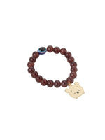 Thumbnail for NVR Kids Cartoon Design Brown Artificial Beads Thread Rakhi with Roli Chawal Chandan & Mishri