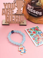 Thumbnail for NVR Kids Cartoon Design Sky BLue Artificial Beads Thread Rakhi, Combo for Rakshabandhan