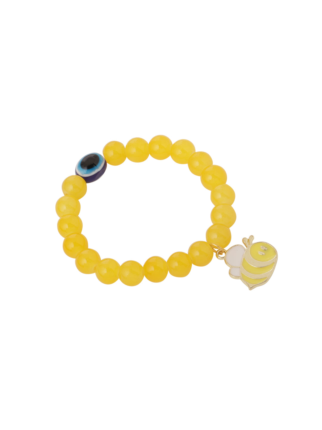 NVR Kids Cartoon Design Yellow Artificial Beads Thread Rakhi, Combo for Rakshabandhan