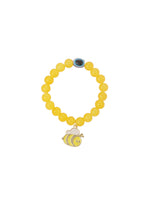 Thumbnail for NVR Kids Cartoon Design Yellow Artificial Beads Thread Rakhi with Roli Chawal Chandan & Mishri